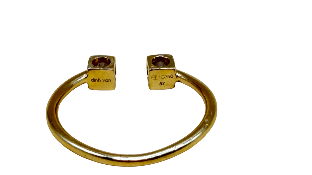 Dinh van Bague Le cube diamant or et Diamant