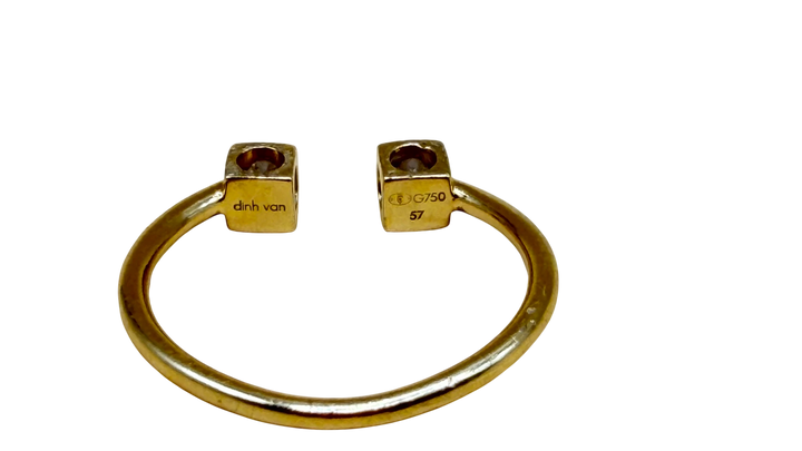 Dinh van Bague Le cube diamant or et Diamant
