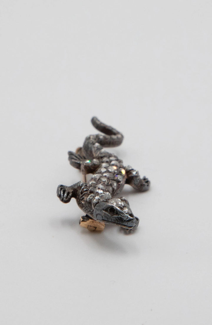 Broche Argent et Diamant pavage