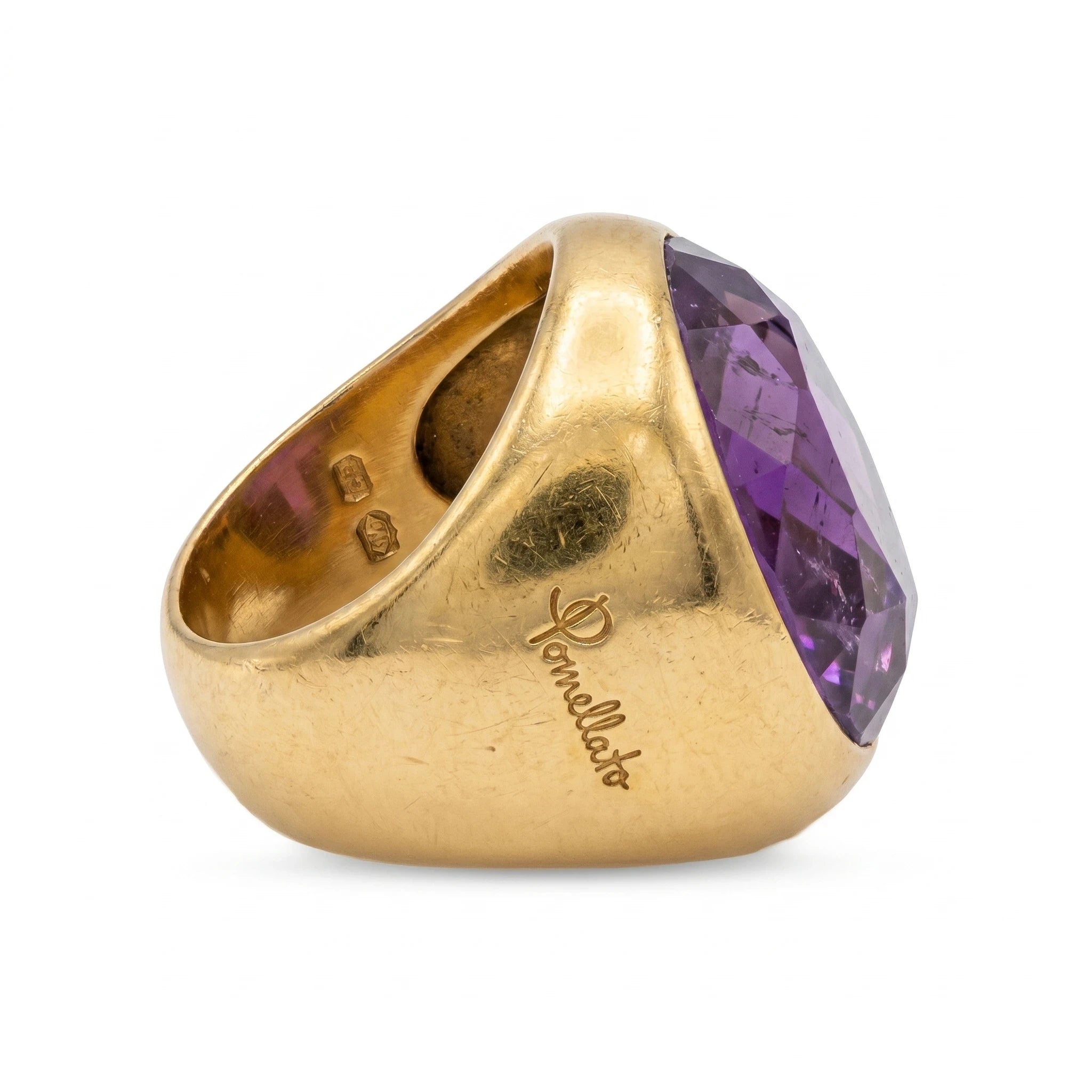 Pomellato Bague Victoria Or jaune et Améthyste