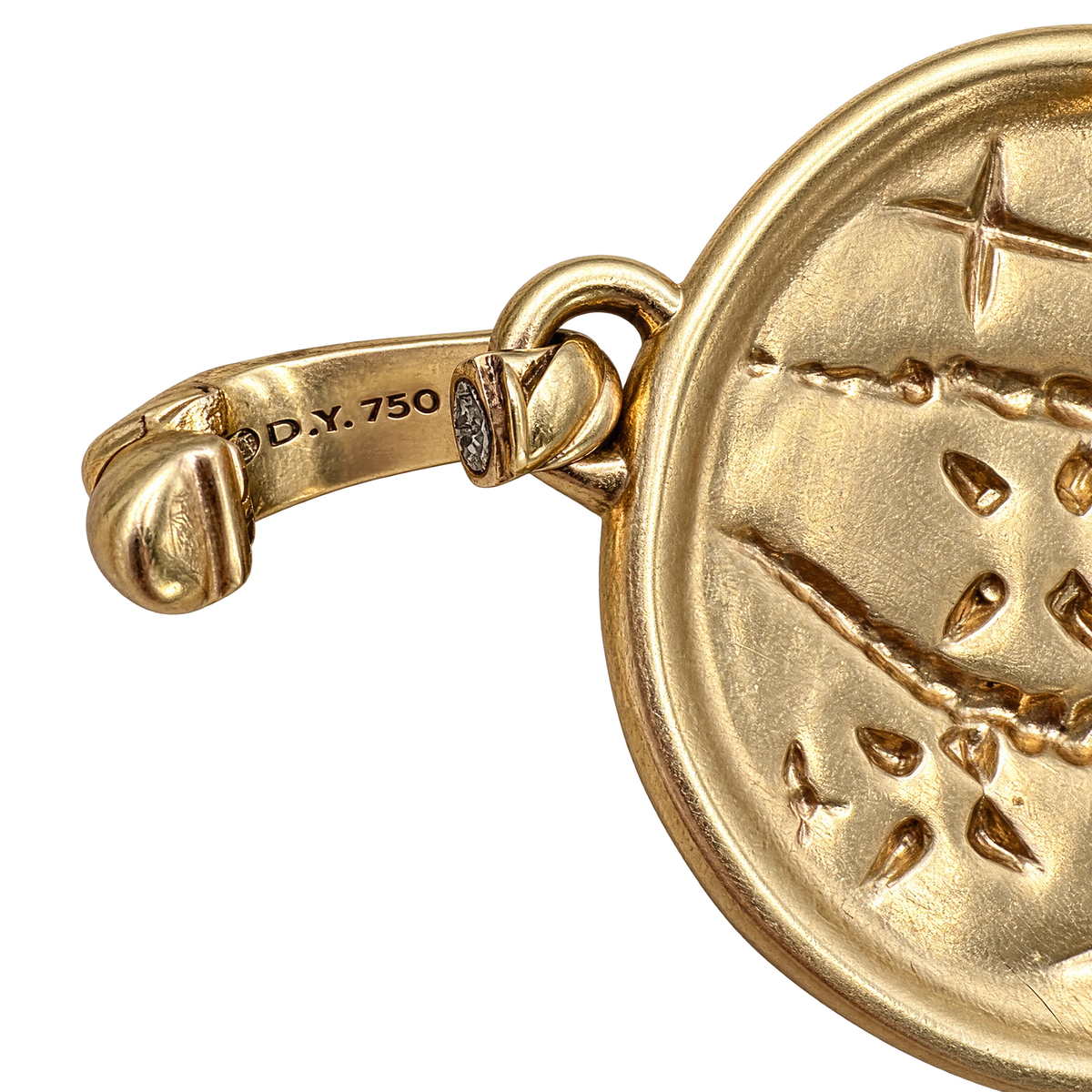 David Yurman Médaille Zodiac or et Diamant