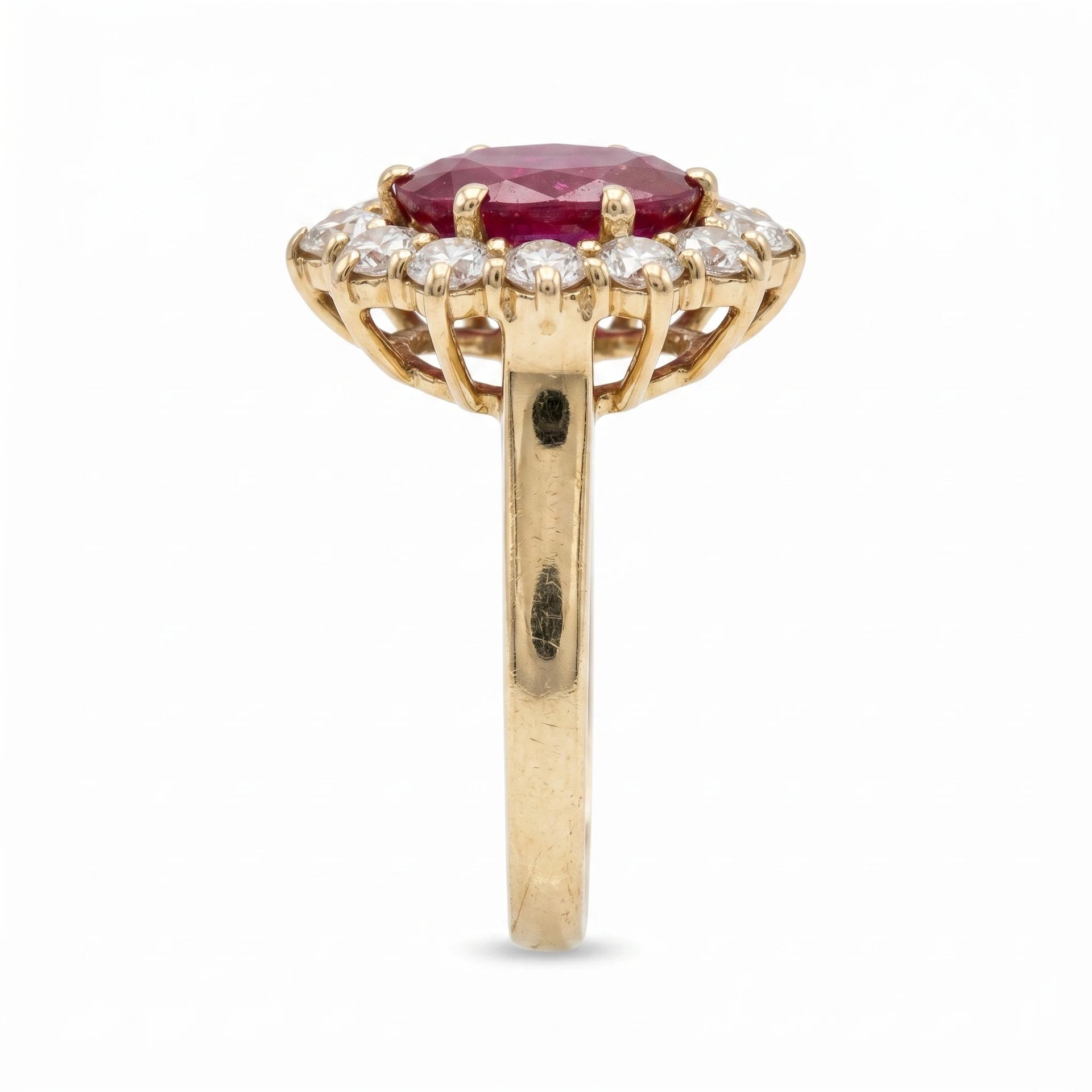 Bague Or jaune et Rubis