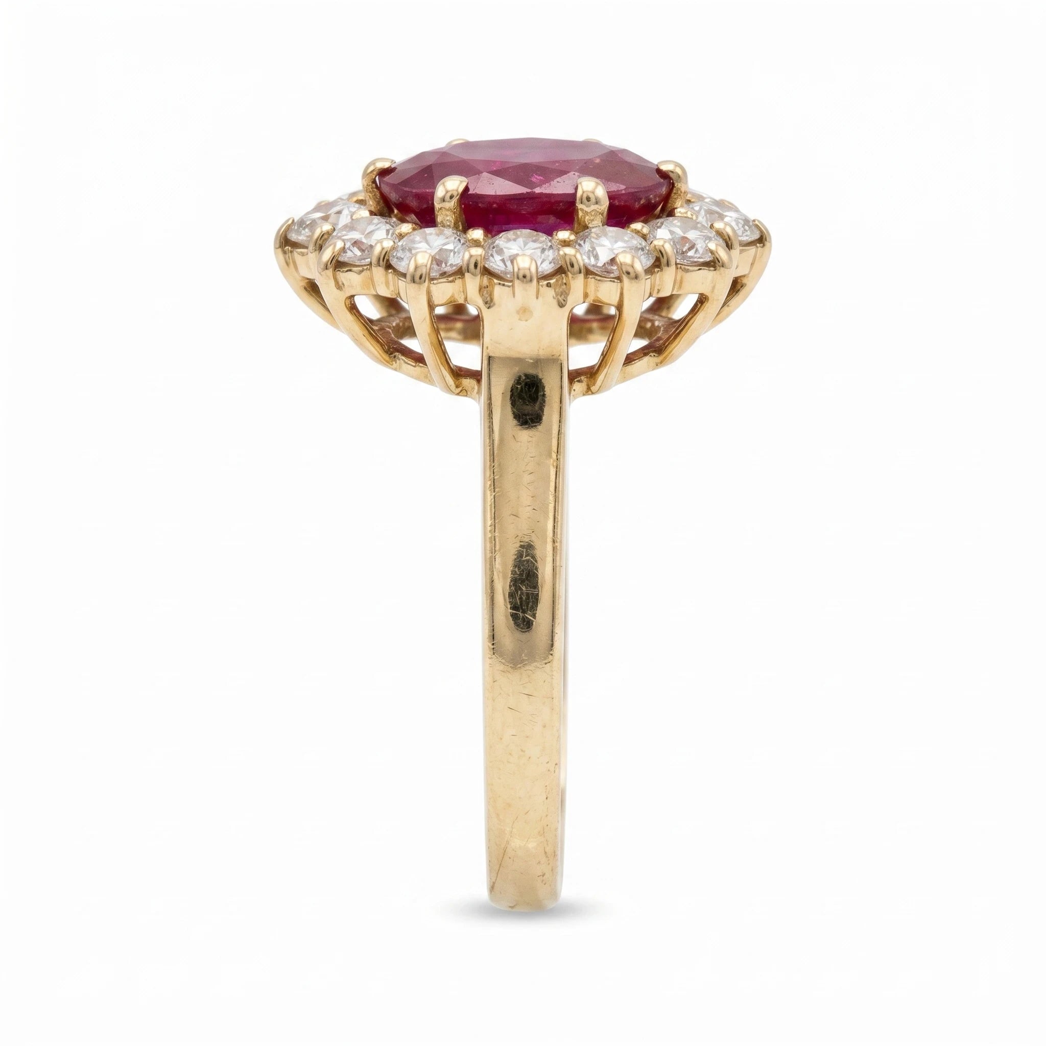 Bague Or jaune et Rubis