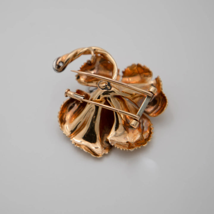 Broche or et Diamant