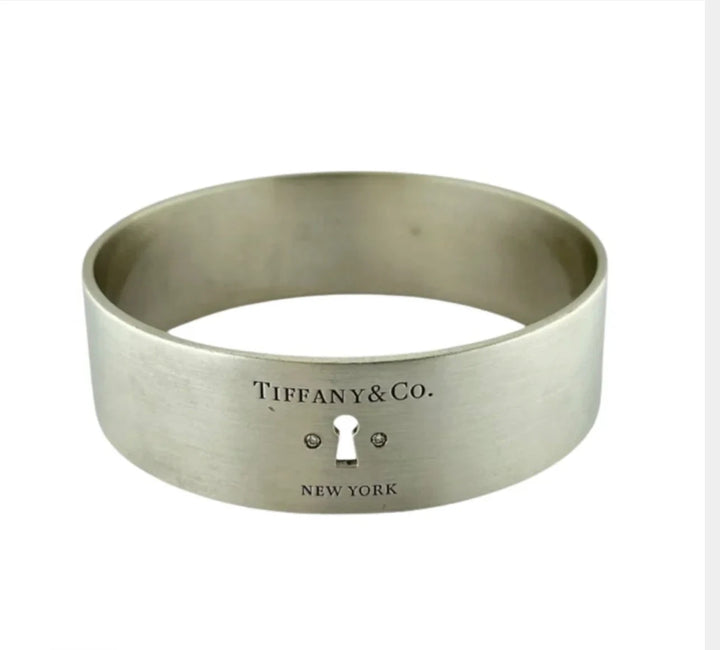 Tiffany & Co. Bracelet Keyhole argent et Diamant