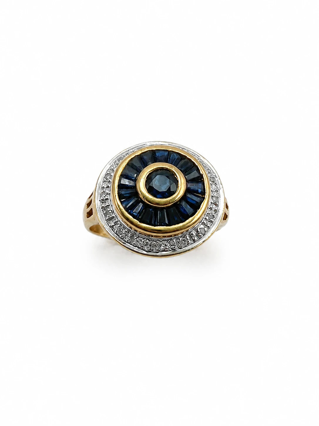 Bague or et Saphir