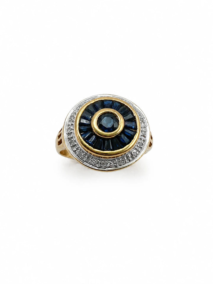 Bague or et Saphir