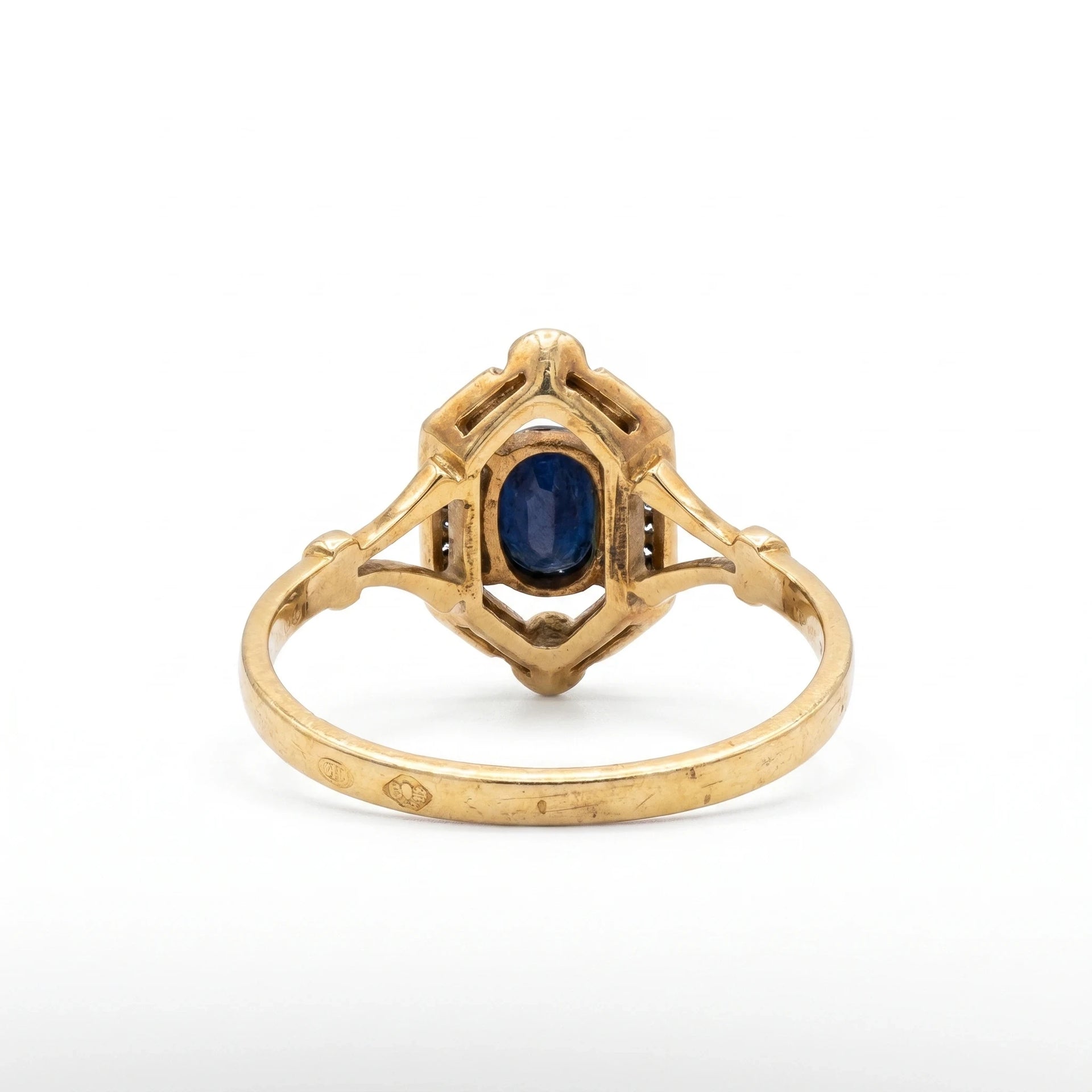 Bague or et Saphir