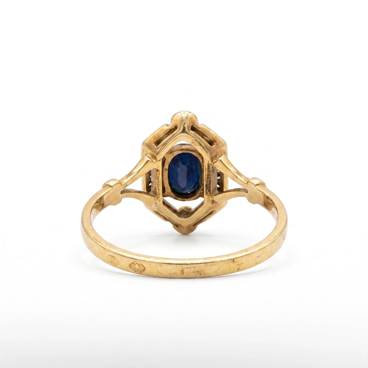 Bague or et Saphir