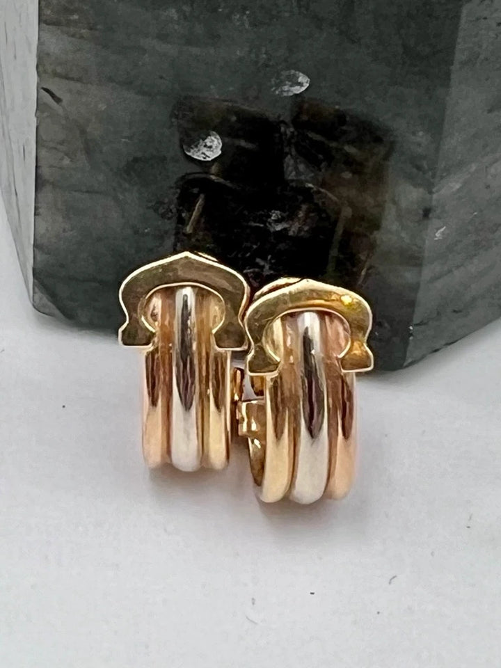 Cartier Boucles d'oreilles Double C Or jaune
