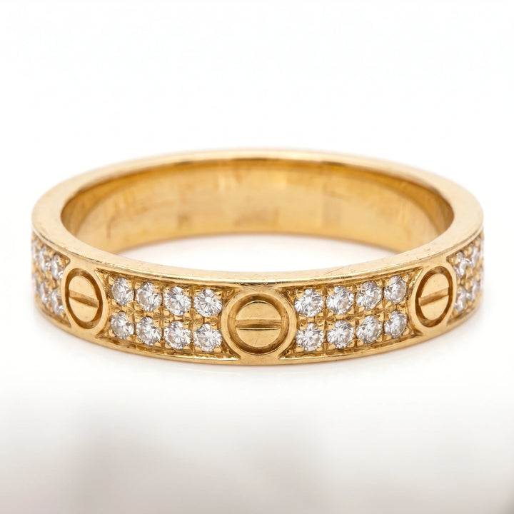 Cartier Bague Love or et Diamant pavage