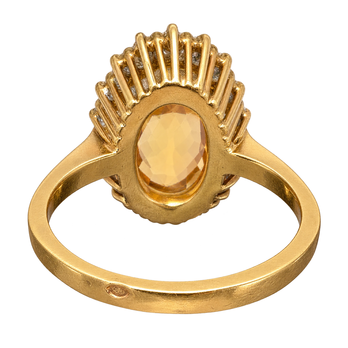 Bague or et Citrine