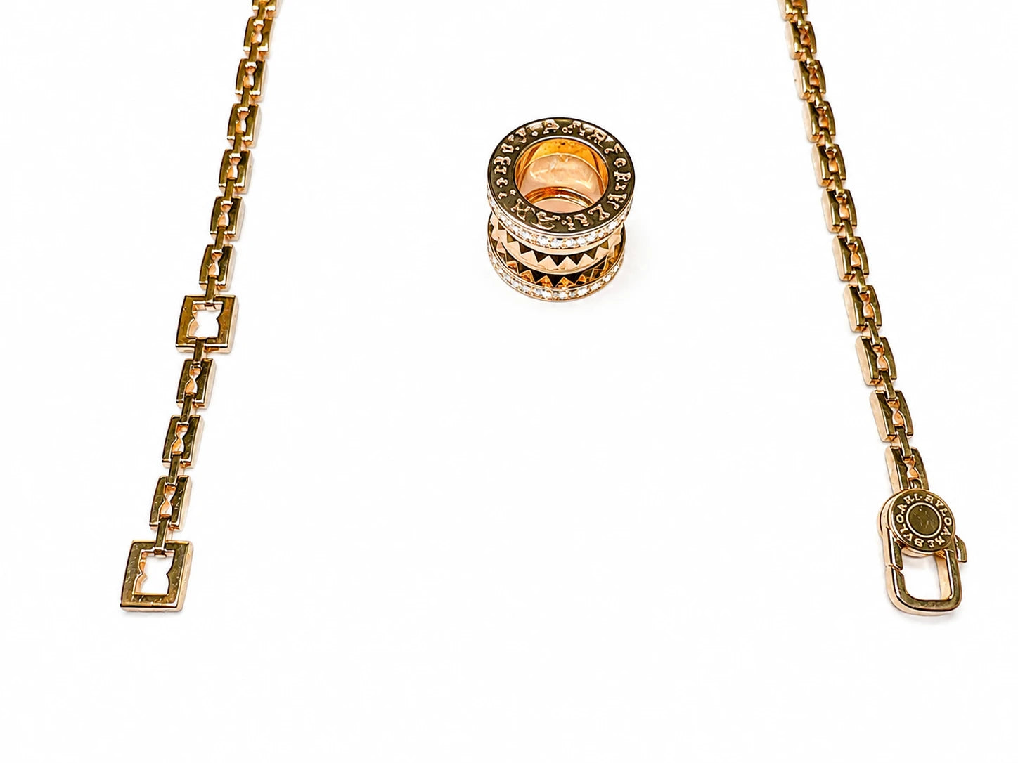 Bulgari Collier B Zero 1 or et Diamant pavage