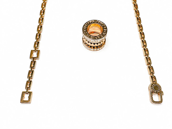 Bulgari Collier B Zero 1 or et Diamant pavage