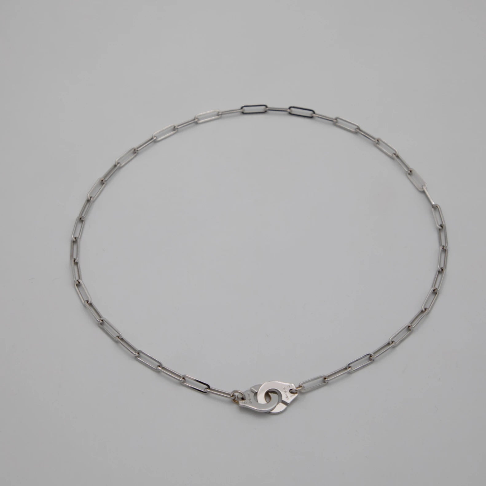 Dinh van Collier Menottes Or blanc