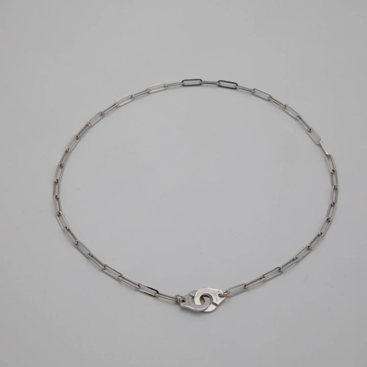 Dinh van Collier Menottes Or blanc