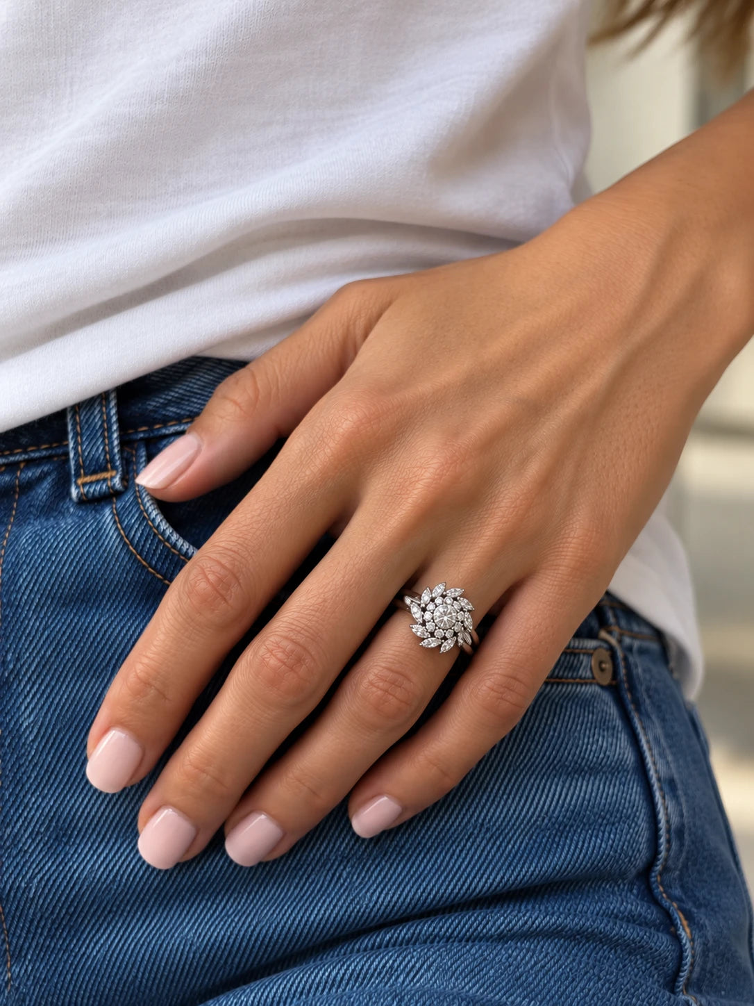 Bague or et Diamant