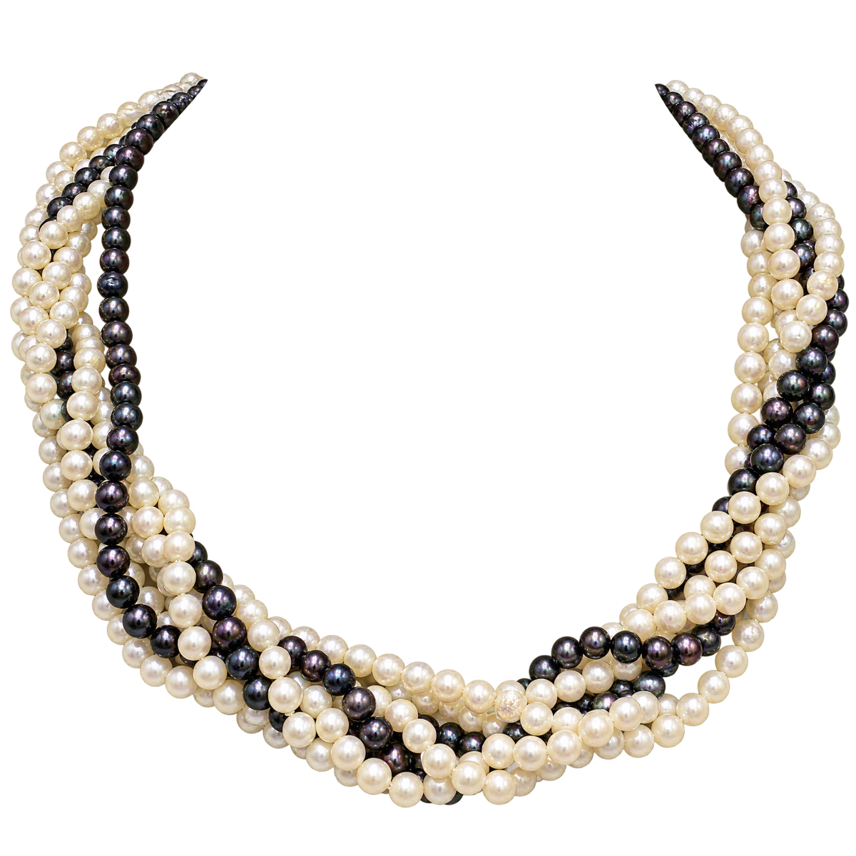 Collier or et Perles