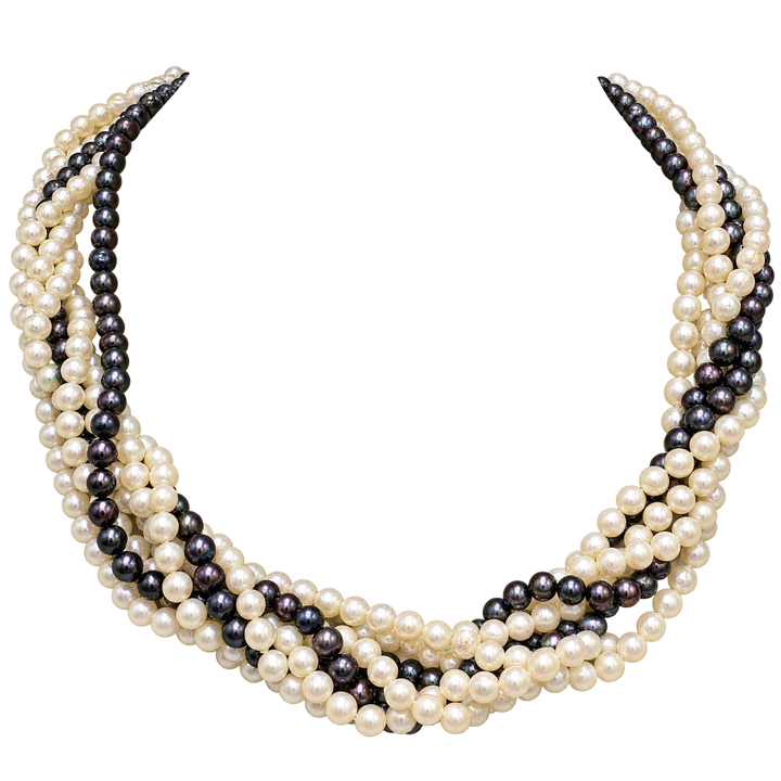 Collier or et Perles