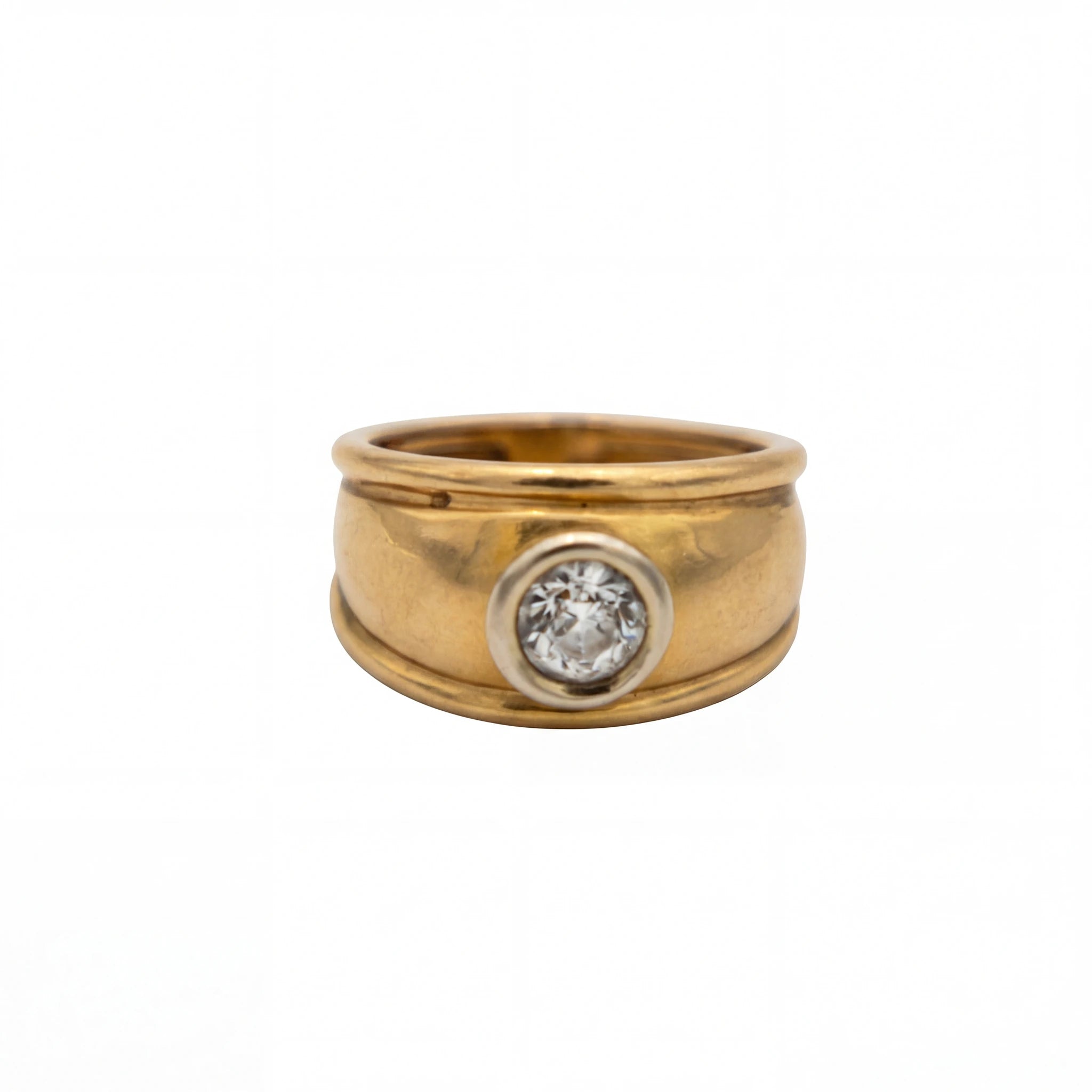 Bague Or jaune et Diamant