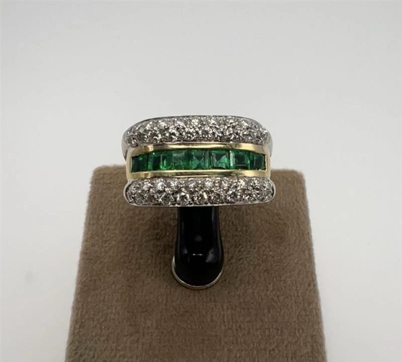 Bague or et Émeraude