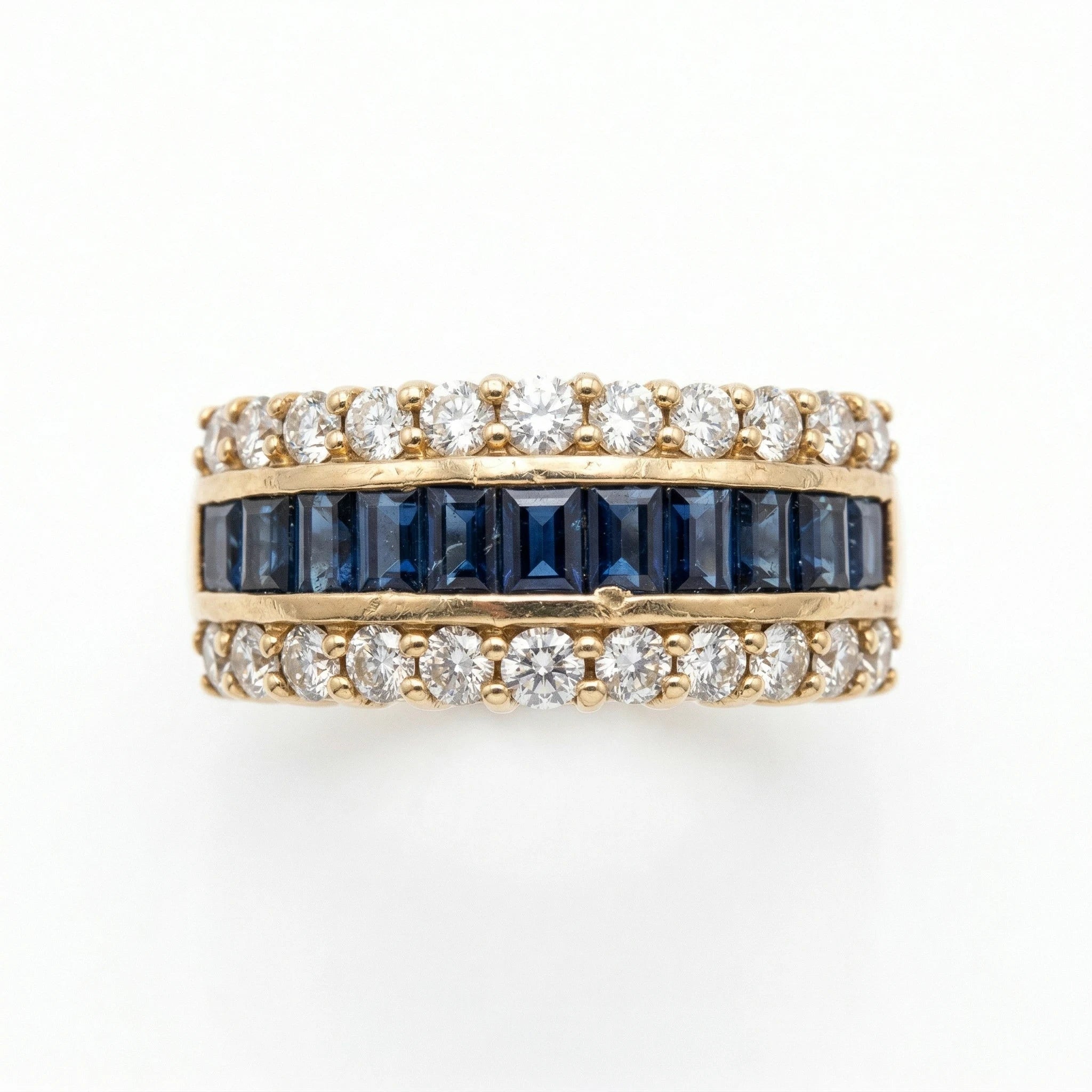 Citior Bague Or jaune et Diamant pavage
