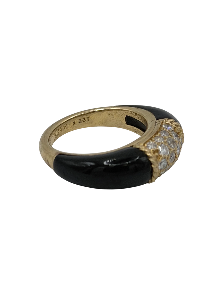 Van Cleef & Arpels Bague Phillipine or et Onyx