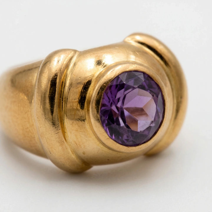 Poiray Bague Or jaune et Améthyste