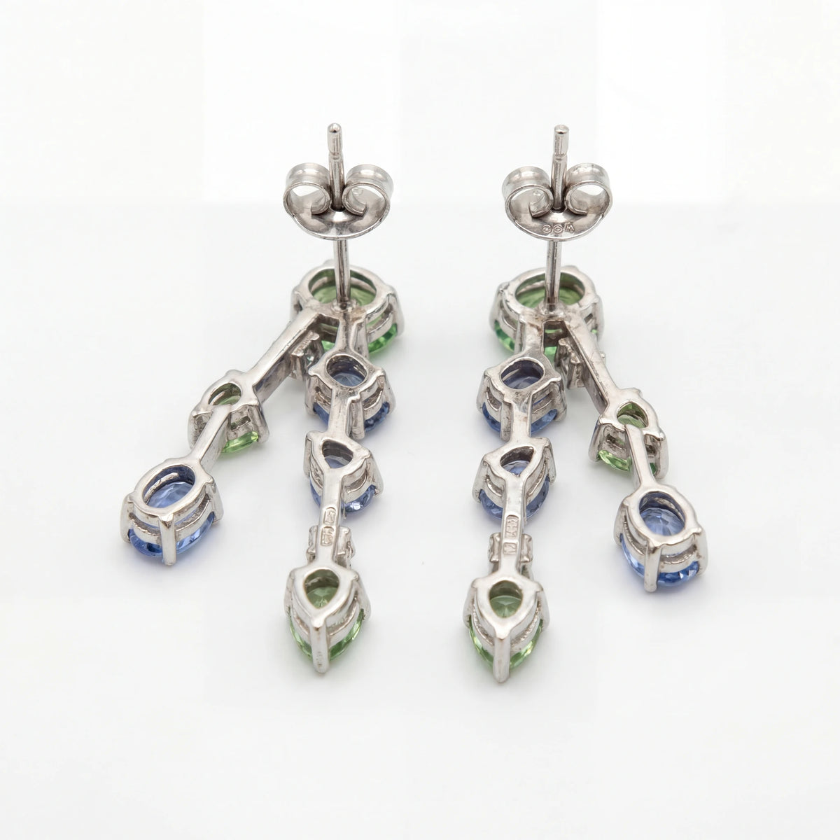 Boucles d'oreilles or et Saphir