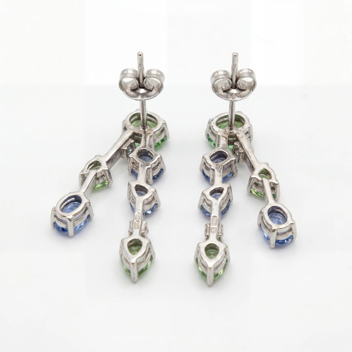 Boucles d'oreilles or et Saphir