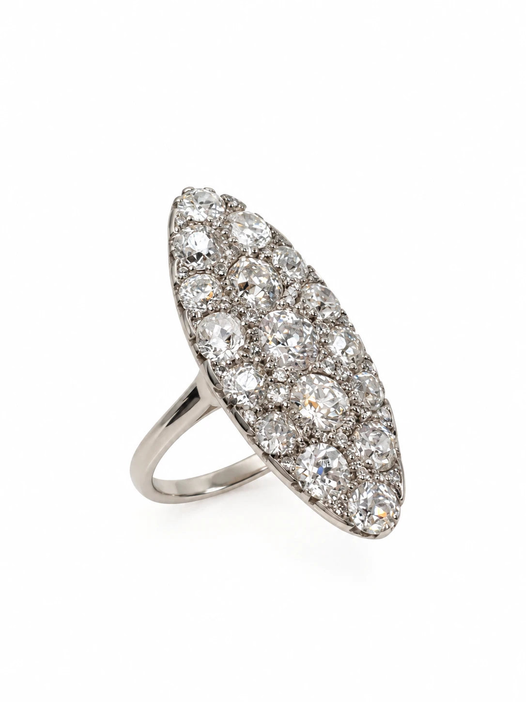 Bague or et Diamant pavage