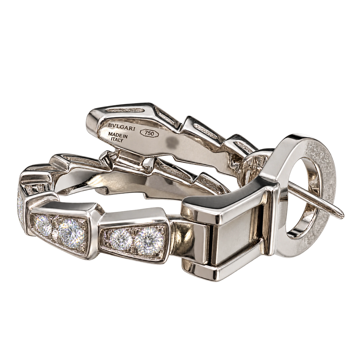 Bulgari Boucles d'oreilles Serpenti or et Diamant