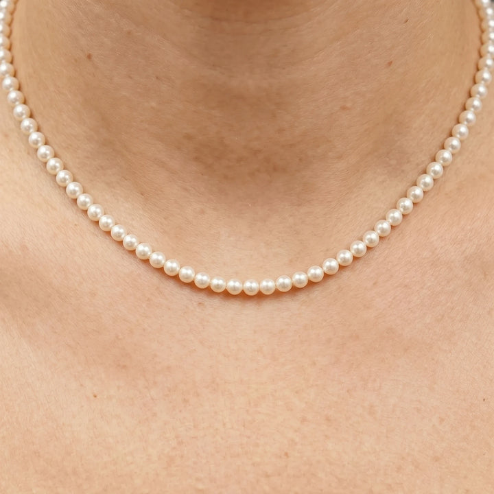 Collier Or jaune et Perle