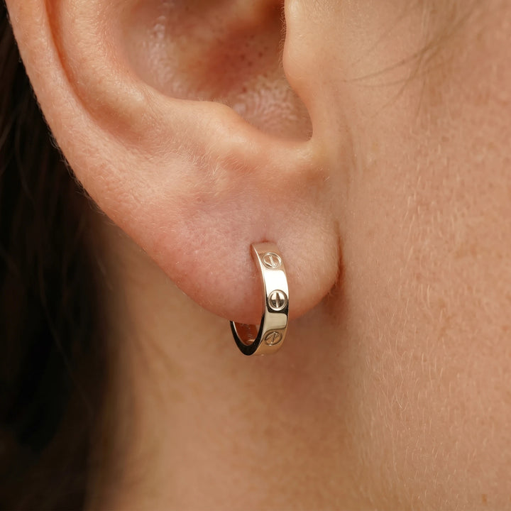 Cartier Boucles d'oreilles Love Or blanc