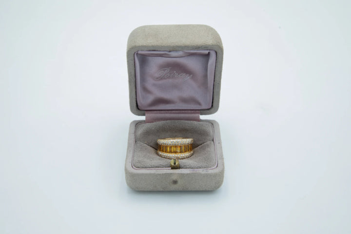 Poiray Bague Or jaune et Citrine