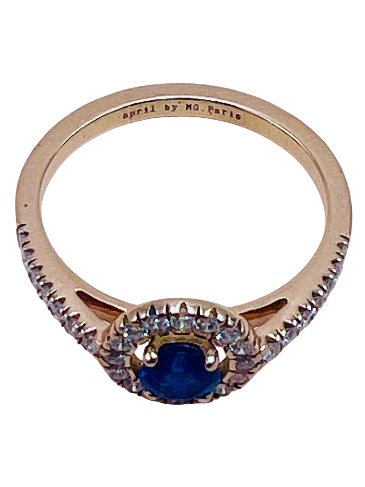 April by Bague or et Saphir