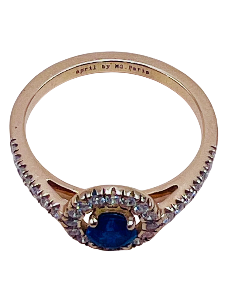 April by Bague or et Saphir