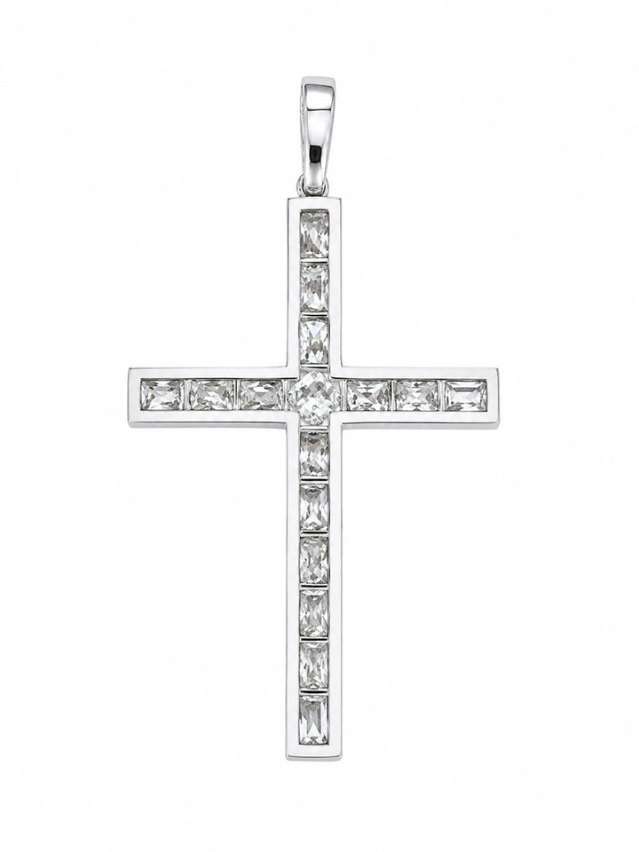 Pendentif platine et Diamant pavage