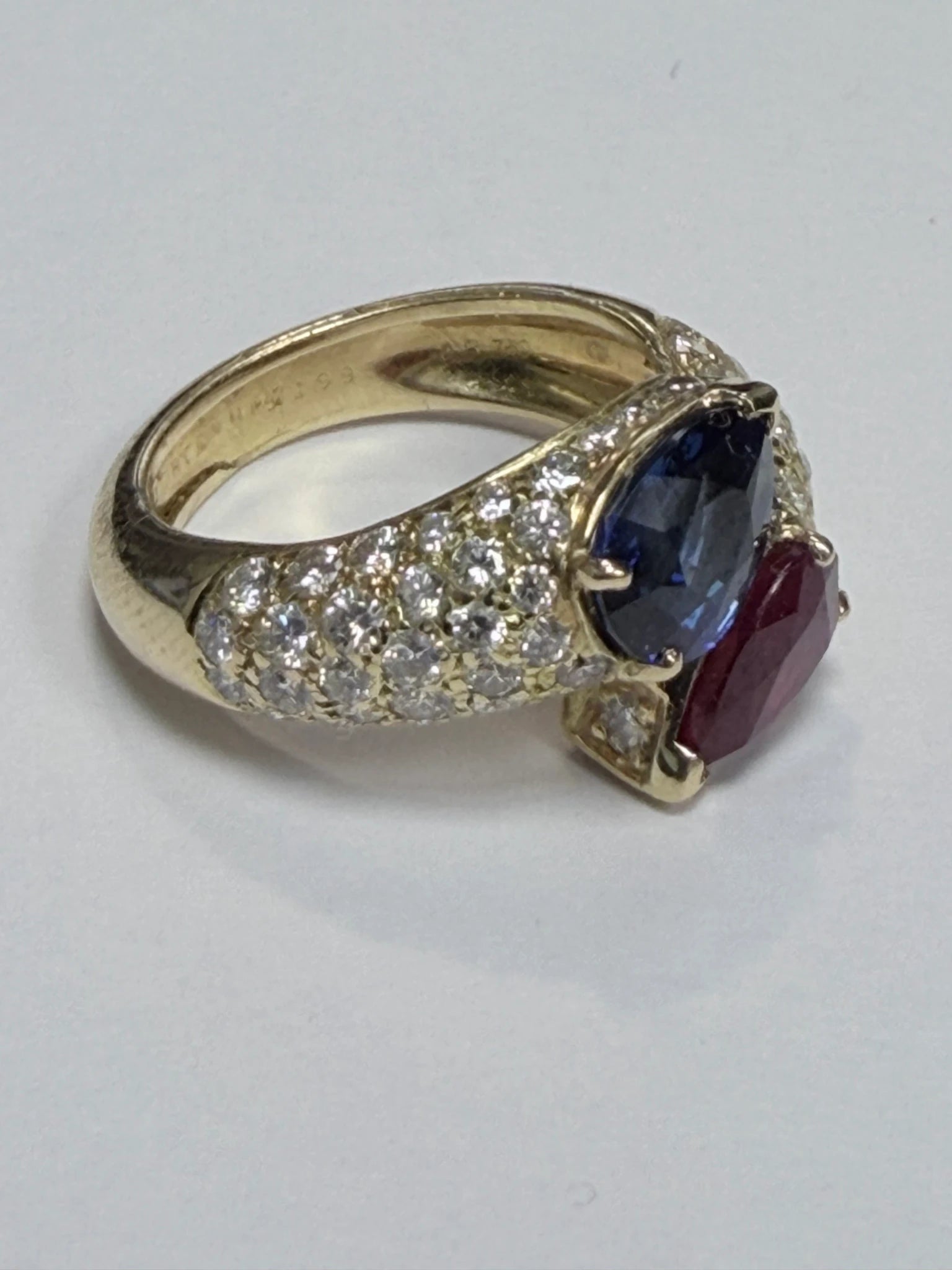 Boucheron Bague or et Saphir