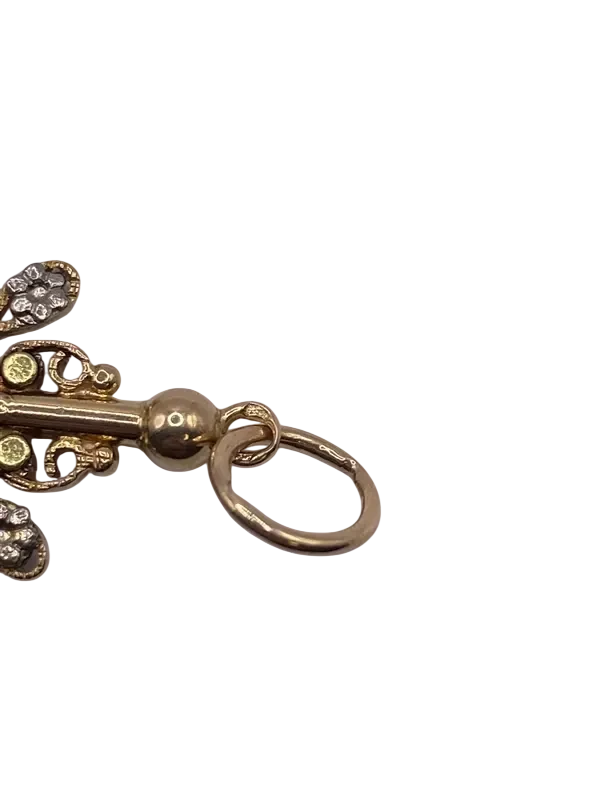 Pendentif croix or