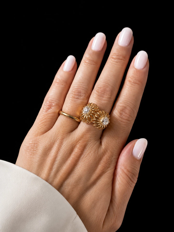 Bague Or rose et Diamant