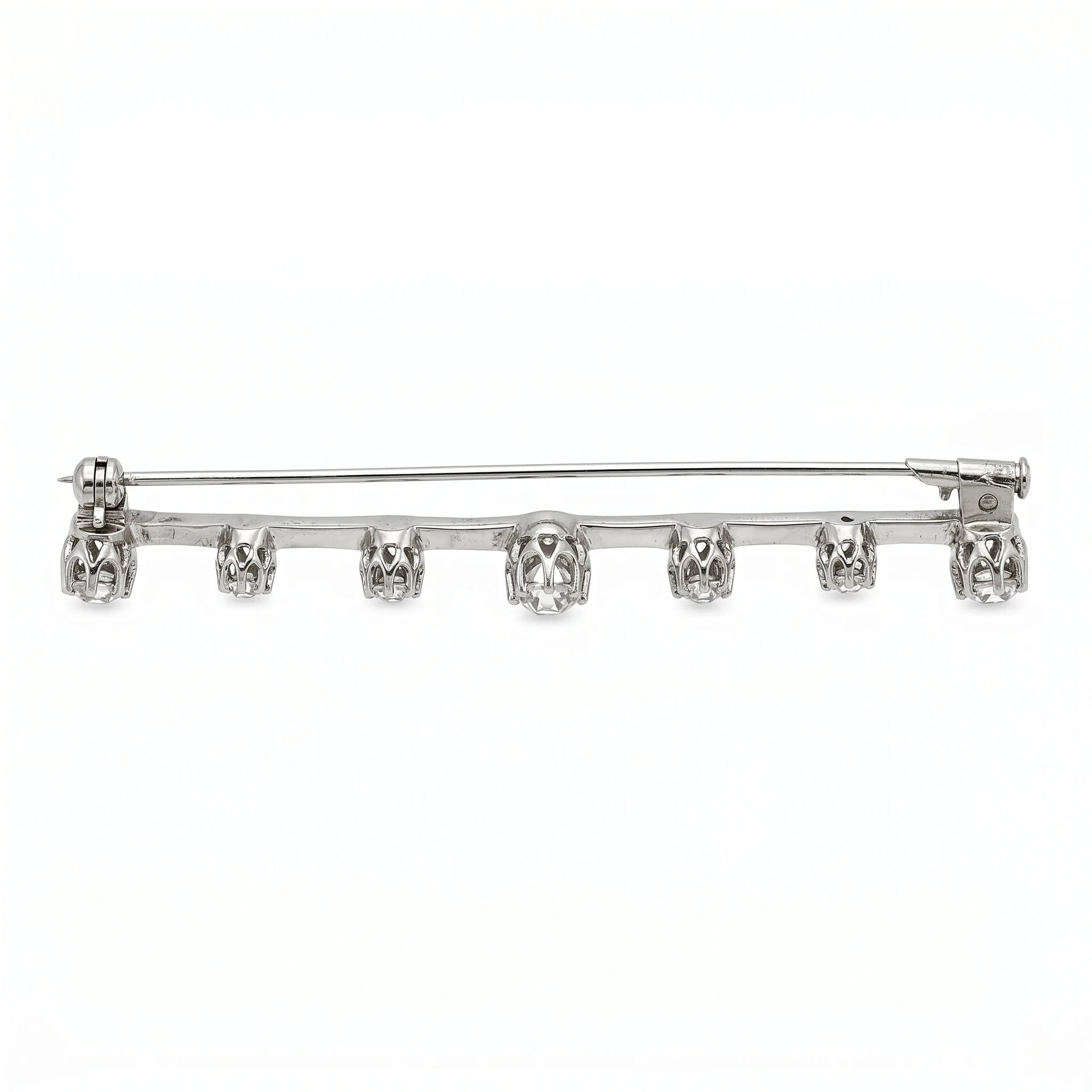 Broche Or blanc et Diamant