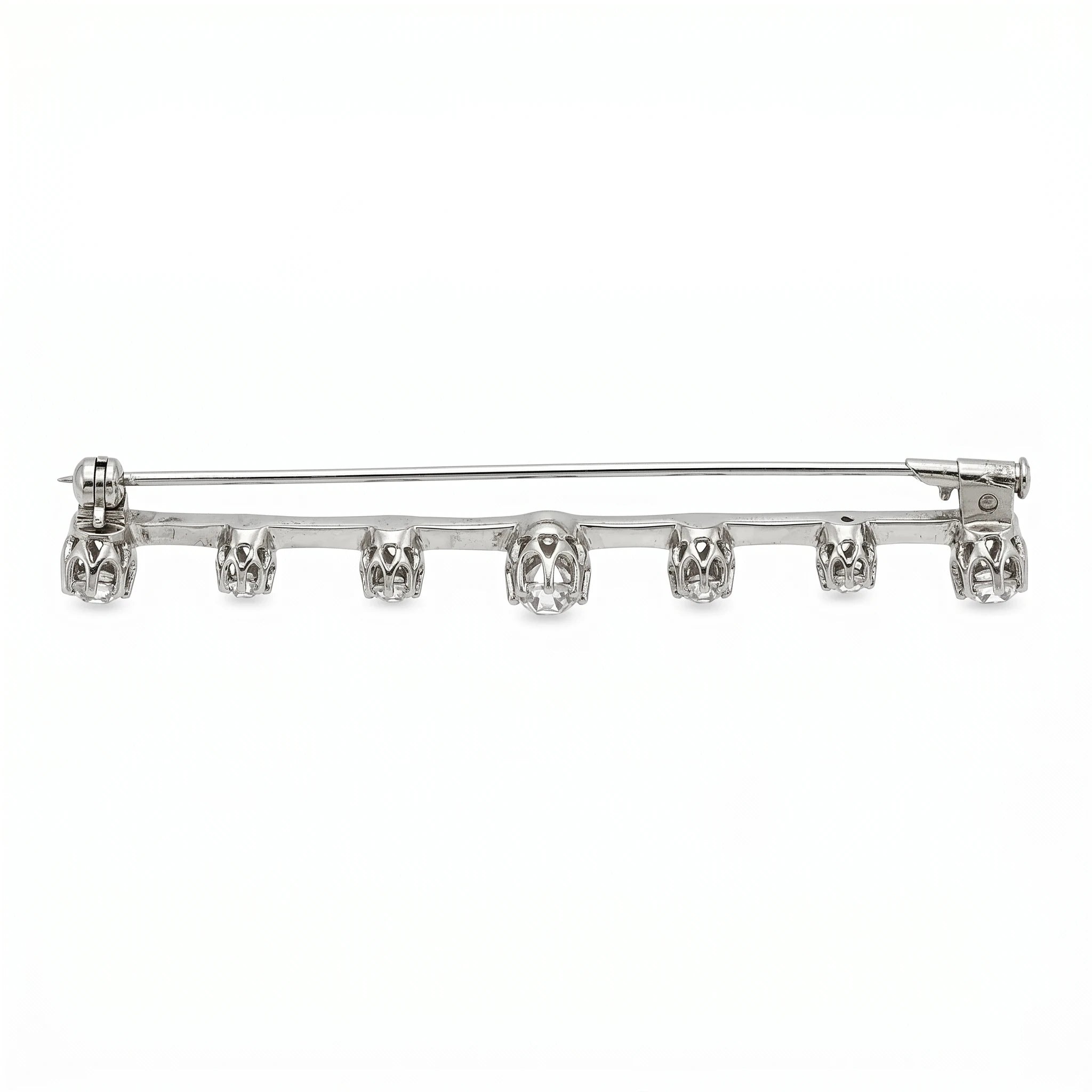 Broche Or blanc et Diamant