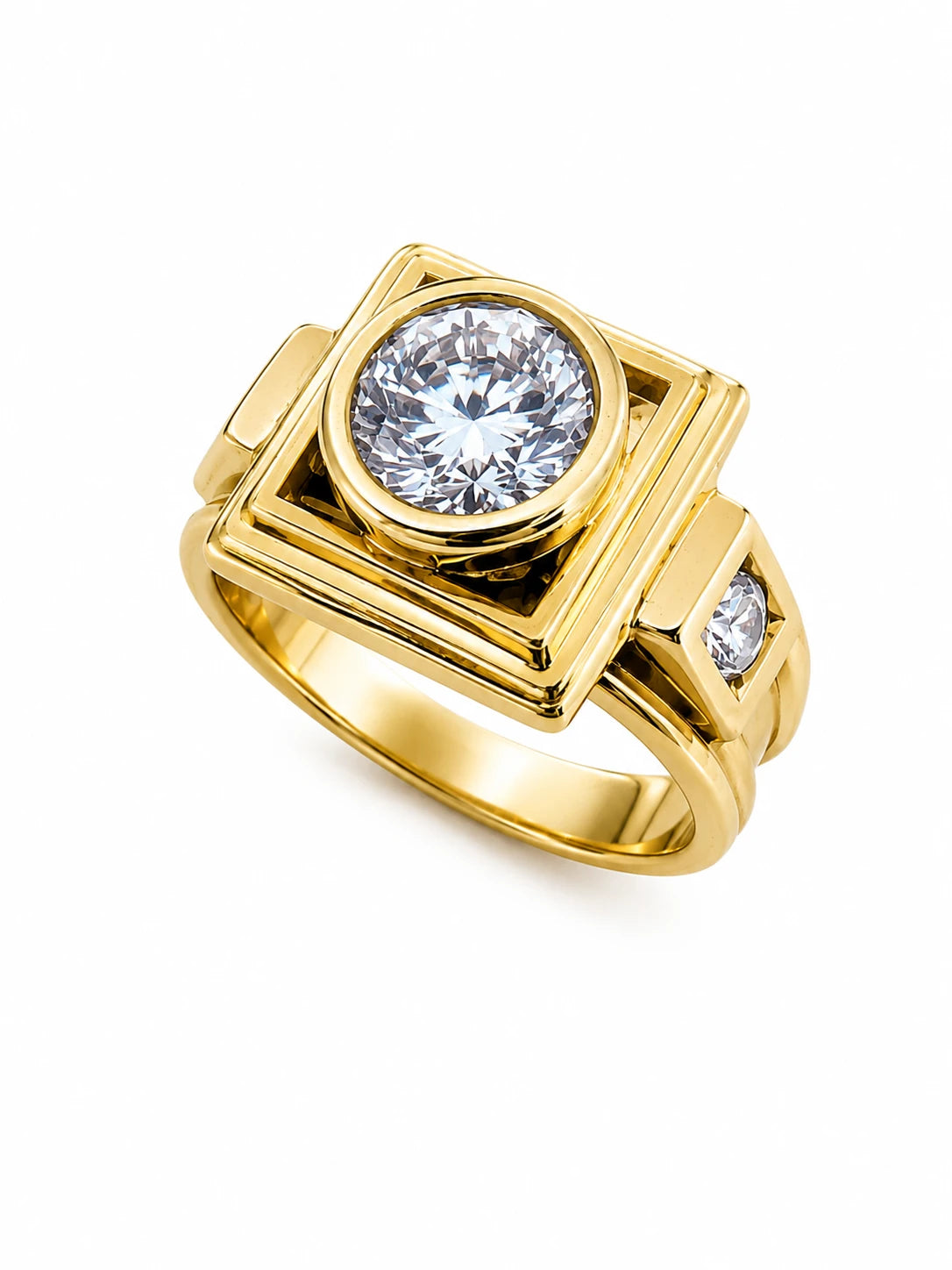 Bague or et Diamant