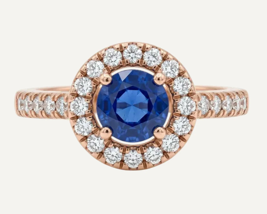 April by Bague or et Saphir