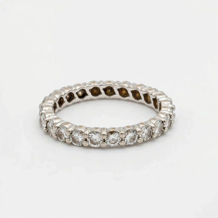 Bague Or blanc et Diamant pavage