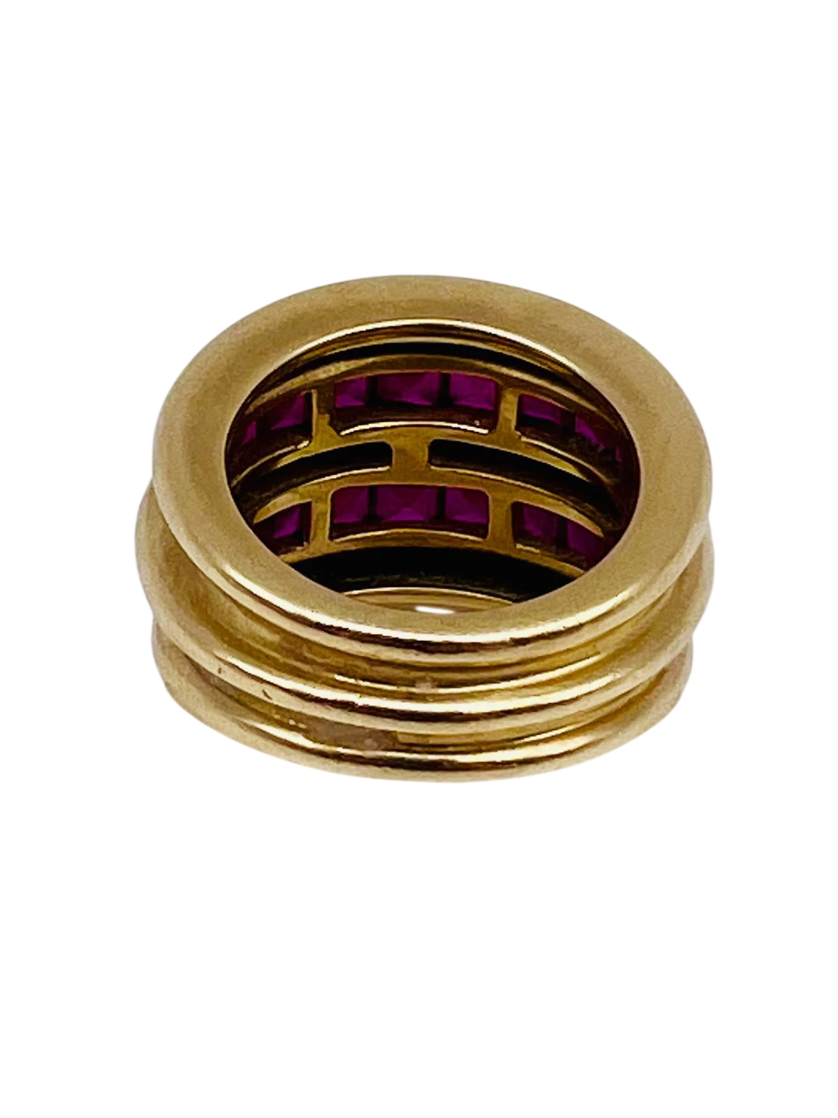 Bague or et Rubis