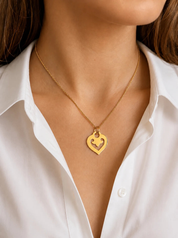 OJ Perrin Pendentif Coeur Legende or