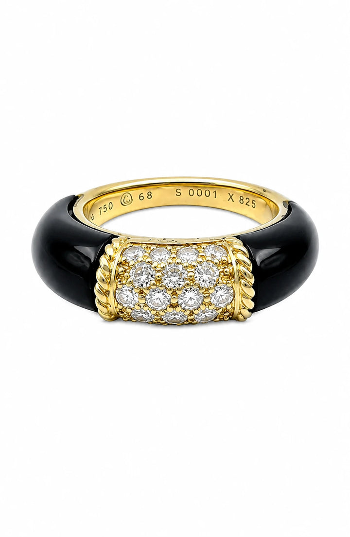 Van Cleef & Arpels Bague Phillipine or et Onyx
