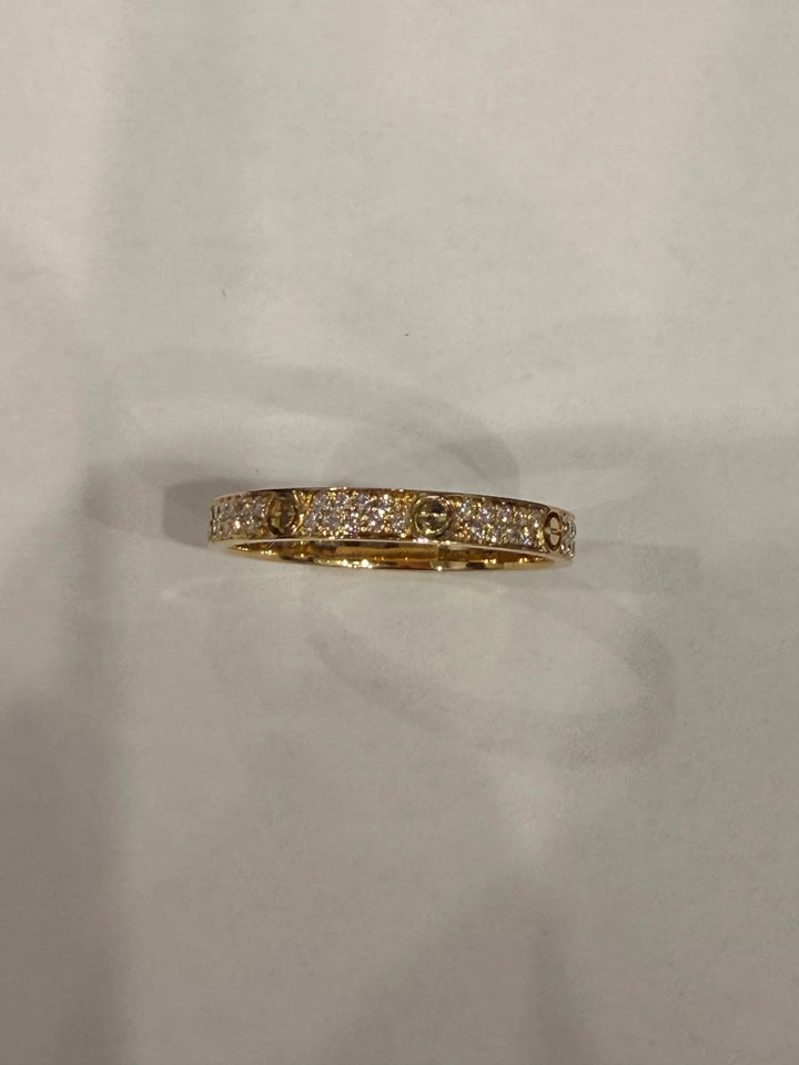 Cartier Bague Love or et Diamant pavage
